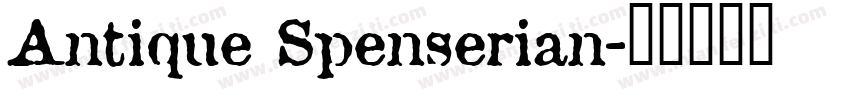 Antique Spenserian字体转换